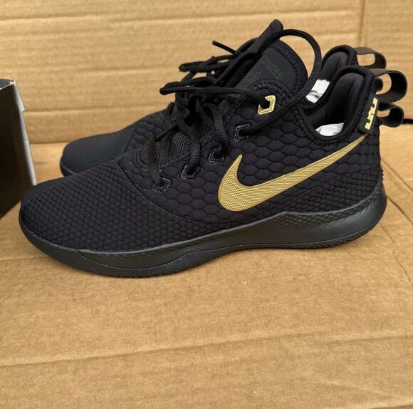 NIB NIKE LeBron Witness III Black/Gold AO4433-003 Men\'s Size 10 Basketball Shoes main image 13